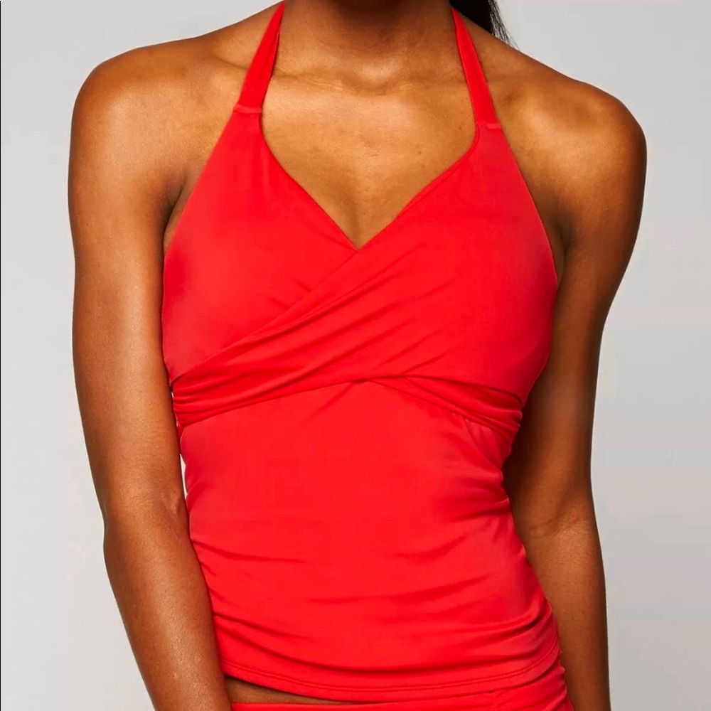ATHLETA Bra Cup Wrap Tankini Top NWT 32D/DD